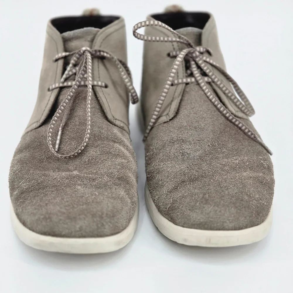 UGG Freamon Waterproof Men Chukka Ankle Boots Grey Suede Leather Gorpcore 12